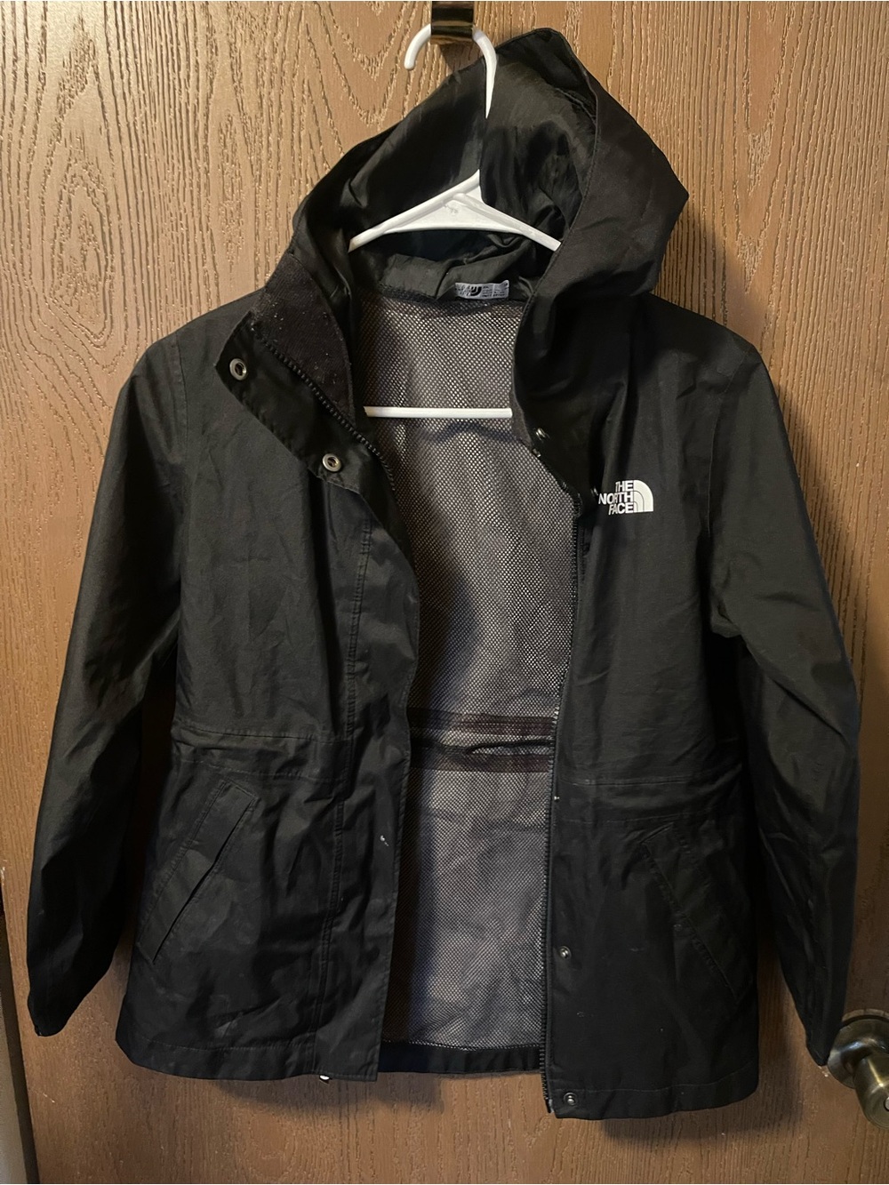 The North Face Black Kids Waterproof Hooded  Jacket